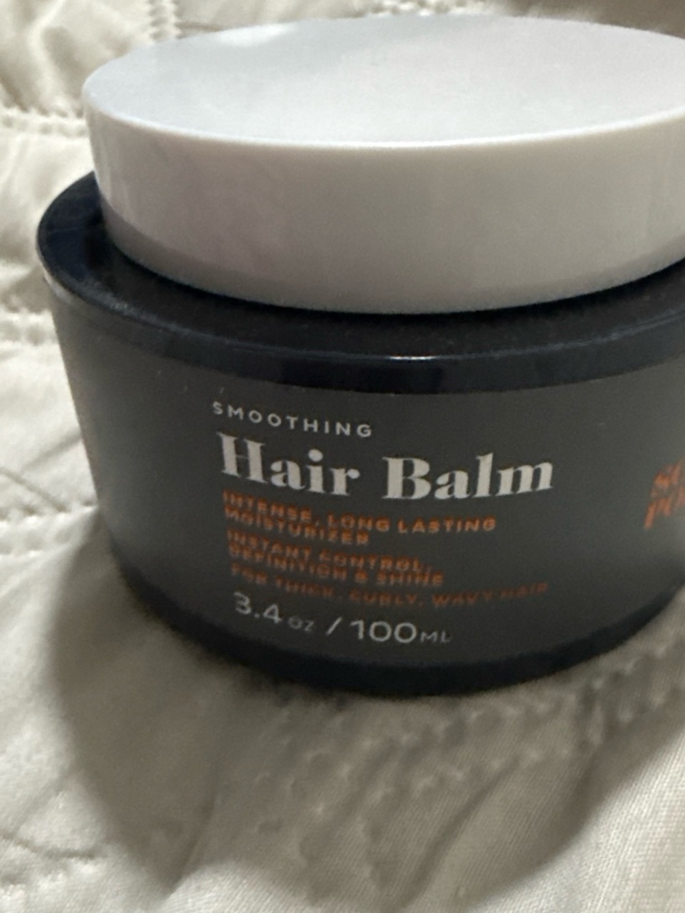Smoothing Hair Balm for Men - White & Black